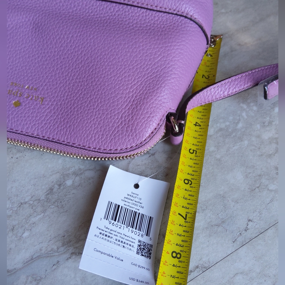 Kate Spade NWT Hanna Pebbled Leather Valerian Crossbody Bag - Picture 11 of 15